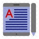 Smartphone Book Reading Symbol