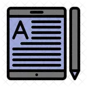 Smartphone Book Reading Symbol