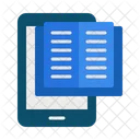 E Book Smartphone Education Symbol