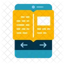 E-book no celular  Ícone