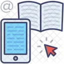 E Book Reader Smartphone Mobile Icon