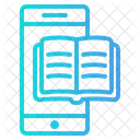 E Book Smartphone Buch Wissen Symbol