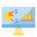 E Business Online Graph Analysis Icon