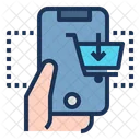 Hand Phone Shopping Commerce Icon