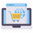 E Commerce Laptop Website Icon