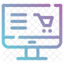 E Commerce Boutique En Ligne Panier Icône
