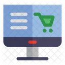E Commerce Boutique En Ligne Panier Icône