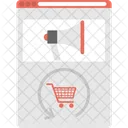 E Commerce Anzeige Anzeige Digitales Marketing Symbol