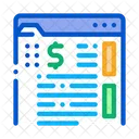 Money Folder Documents Icon
