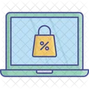 E Commerce Secure Laptop Icon
