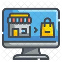 E Commerce Shopping Computer Icon
