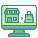 E Commerce Shopping Computer Icon