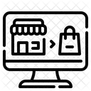 E Commerce Einkaufen Computer Symbol