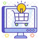 E Commerce Losung Online Shopping Online Kauf Symbol