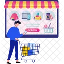 E Commerce Shopping Illustration Icon