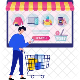 E Commerce Shopping  Icon