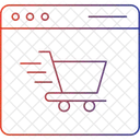 Web de comércio eletrônico  Ícone