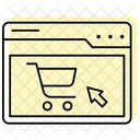 E Commerce Website Color Shadow Thinline Icon Icon