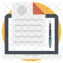 Contract Sheet Paper Icon
