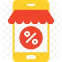 E Commerce Shop Mobil Symbol