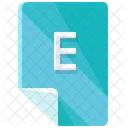E File Format Icon