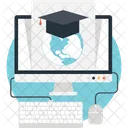 Online Degree Elearning Icon