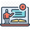 E Learning Learning Course Icon