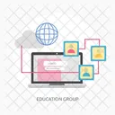 Education Group E Learning Icon
