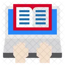 Open Book Hands Keyboard Icon