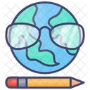 E Learning Virtual Reality Vr Icon