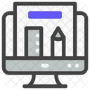 E Learning Creative Drawing Icon