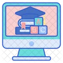 E Learning For Kids Online Learning Online Study Icon