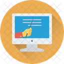 Ebook Monitor Study Icon