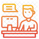 Study Elearning Chat Icon