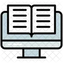 Digital Library Elearning Library Icon