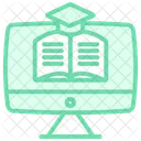 E Learning Duotone Line Icone Icon