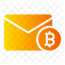 E Mail Dinheiro Digital Criptomoeda Ícone