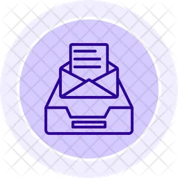 Armazenamento de arquivos de e-mail  Ícone