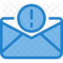 Foglio Di Avviso Avviso E Mail E Mail Di Errore Icon