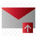 Mail Hochladen Pfeil Symbol