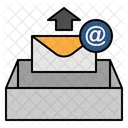 E-Mail hochladen  Symbol