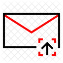 Mail Hochladen Pfeil Symbol