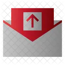 Mail Hochladen Pfeil Symbol