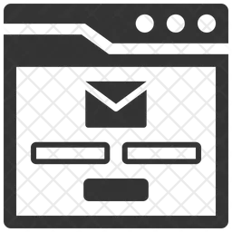 Interface de login por e-mail  Ícone