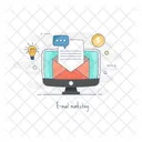 E Marketing E Mail Kampagne Symbol