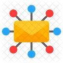 E-Mail-Netzwerk  Symbol