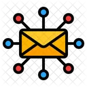 E-Mail-Netzwerk  Symbol