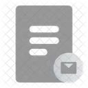 Papel de e-mail  Ícone