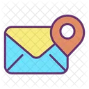 Memail Standortkarte E Mail Standort Standort Der E Mail Adresse Symbol