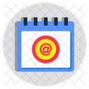 E Mail Zeitplan E Mail Almanach E Mail Fahrplan Symbol